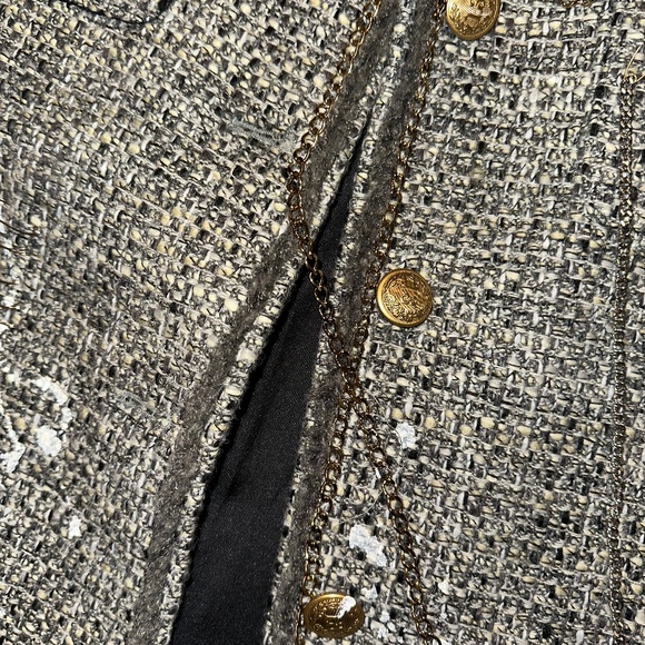Like New R13 Paint Splatter tweed blazer/jacket, L,  PG1456 - Picture 14 of 16